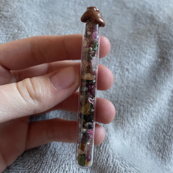 Watermelon tourmaline long chip bottle - Picture 2 of 2